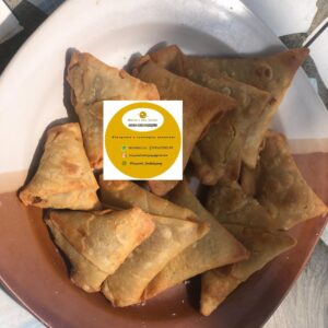 Freshly made samosa