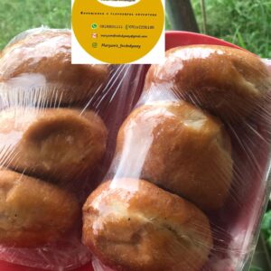 Plain luscious and fluffy doughnuts